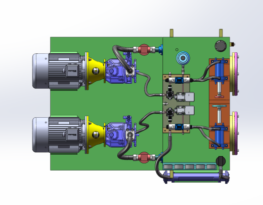比例伺服液压系统液压缸加载系统设计（SW+CAD+说明书）缩略图